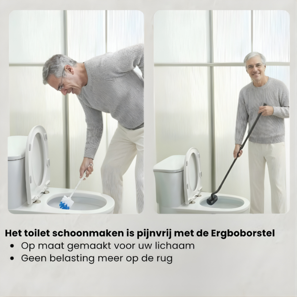Ergonomische toiletborstel met E-Book 2 stuks / Bespaar 15% / Gratis verzending